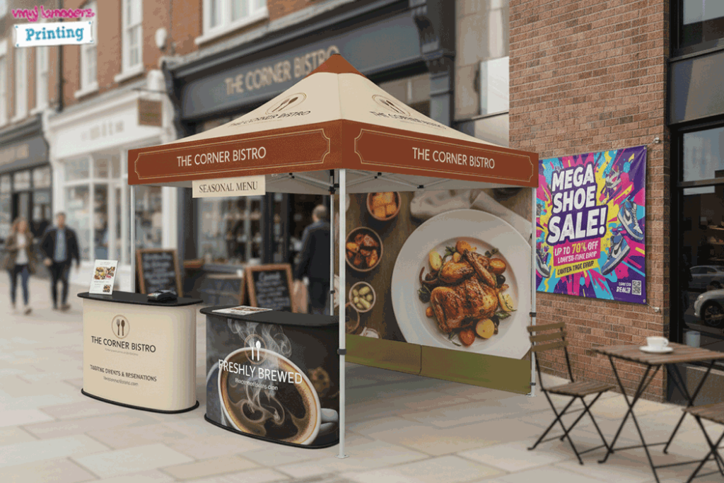 Restaurant Outdoor Banner Stands