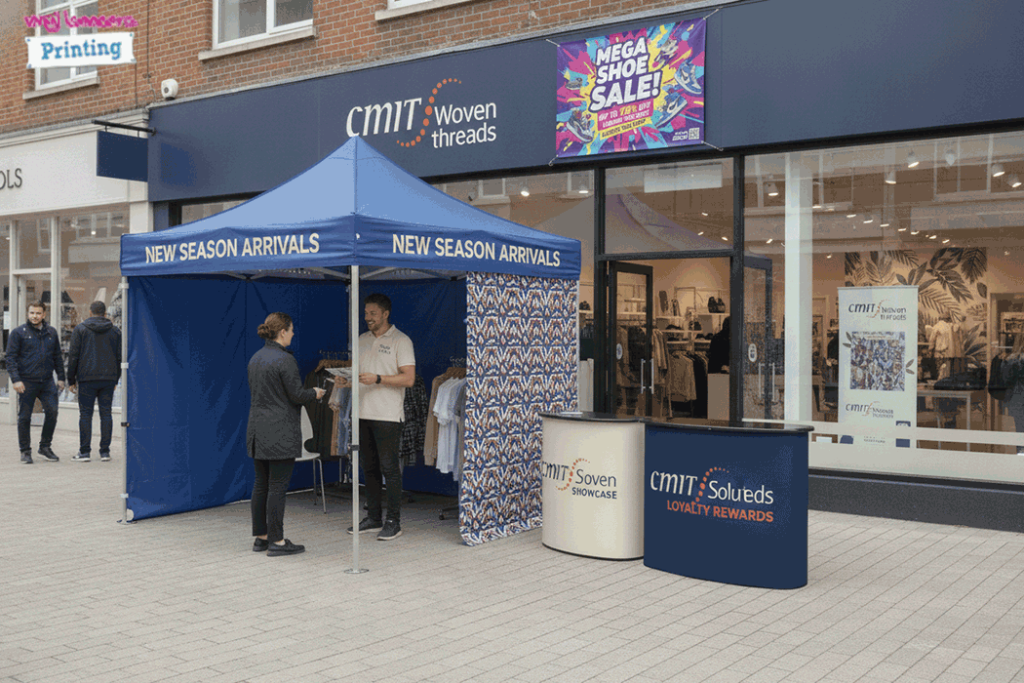 Retail Store Outdoor Banner Stands