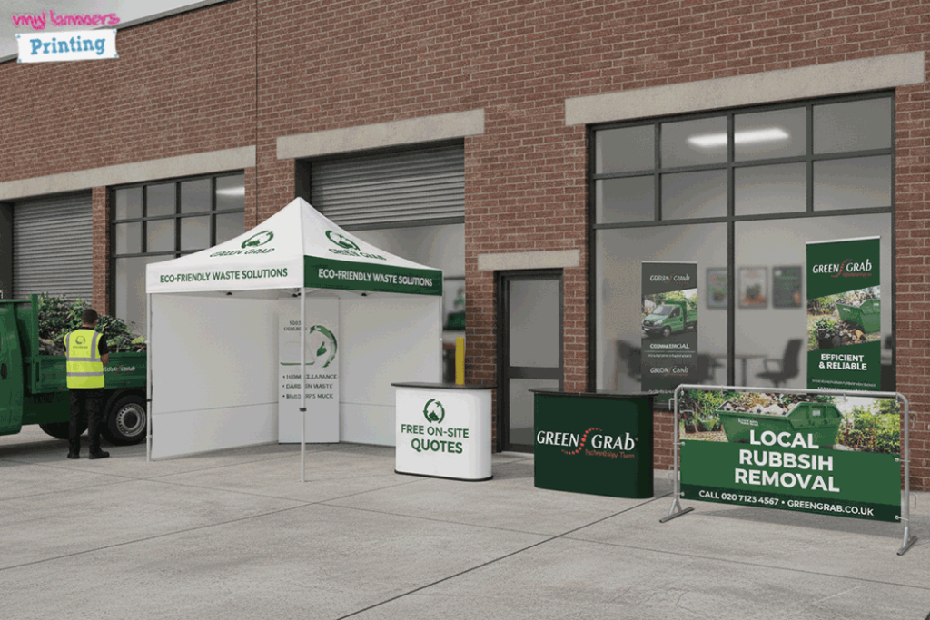 Rubbish Removal Outdoor Banner Stands