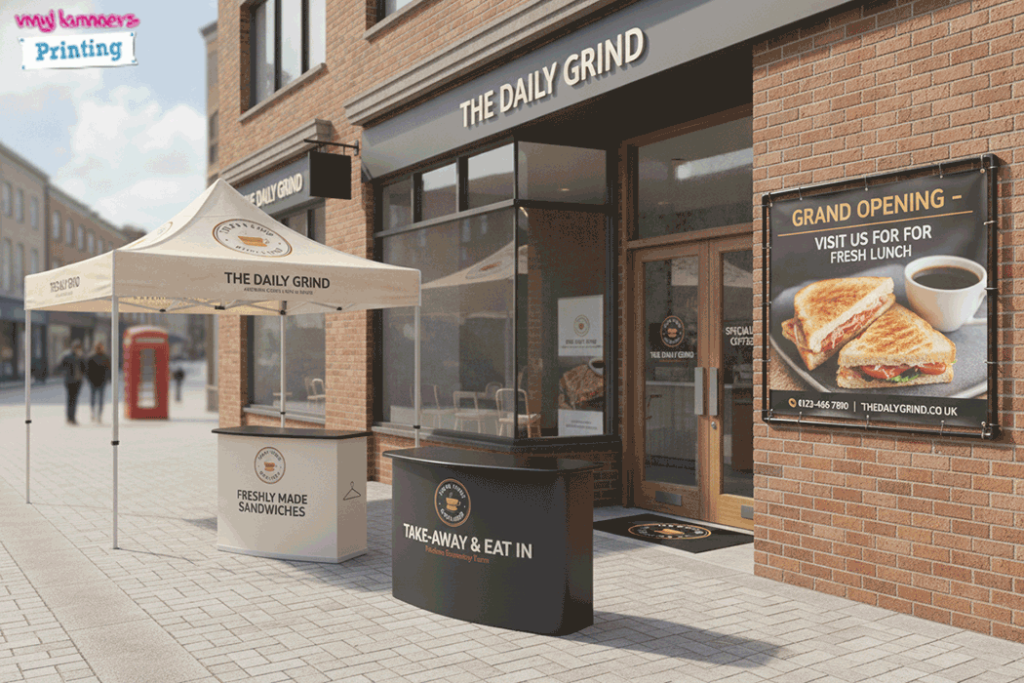 Sandwich Cafe Outdoor Banner Stands