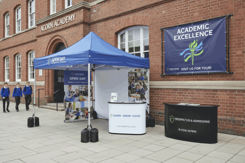 Secondary School Outdoor Banner Stands