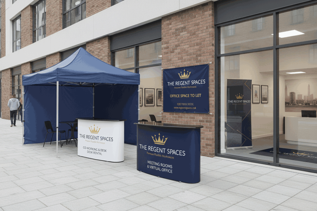 Serviced Office Outdoor Banner Stands