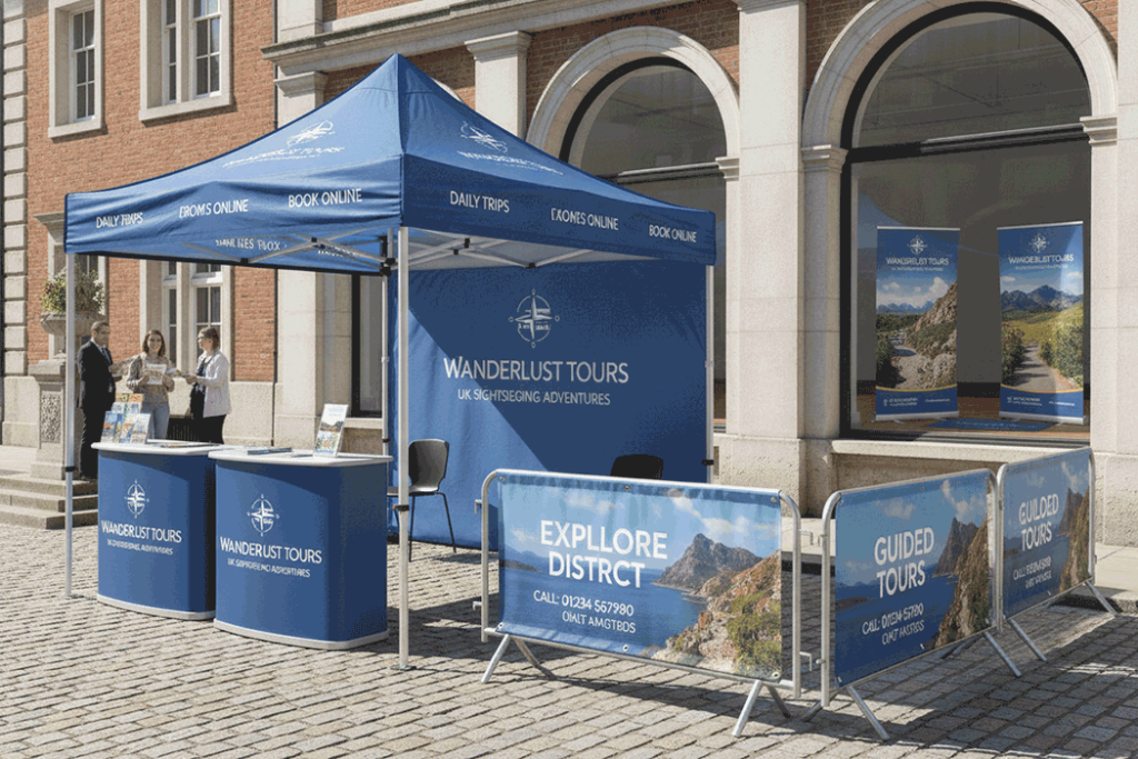 Sightseeing Tour Outdoor Banner Stands