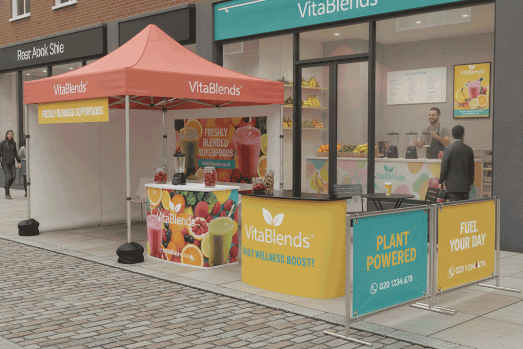Smoothie Bar Outdoor Banner Stands