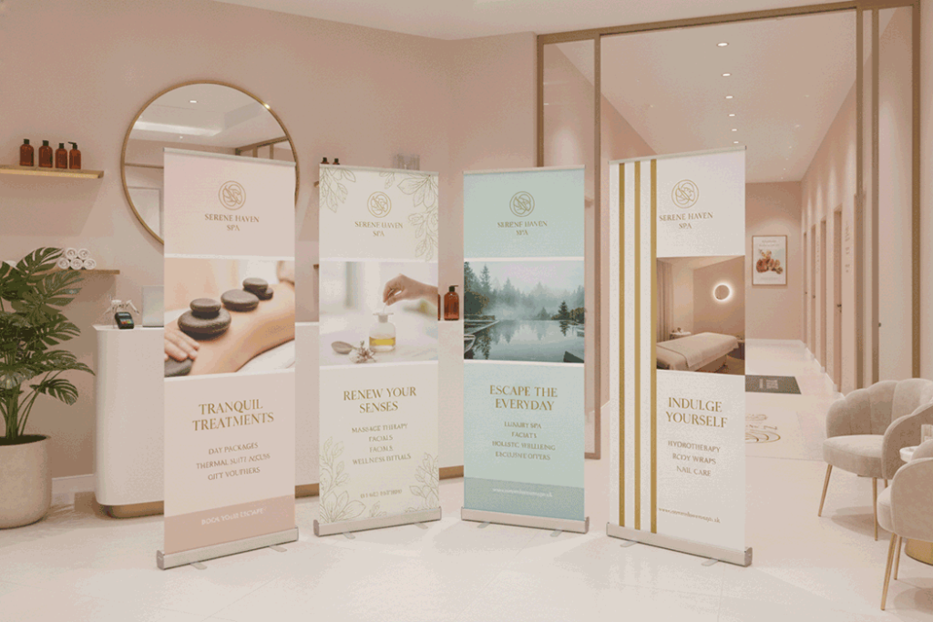 Spa Indoor Banner Stands