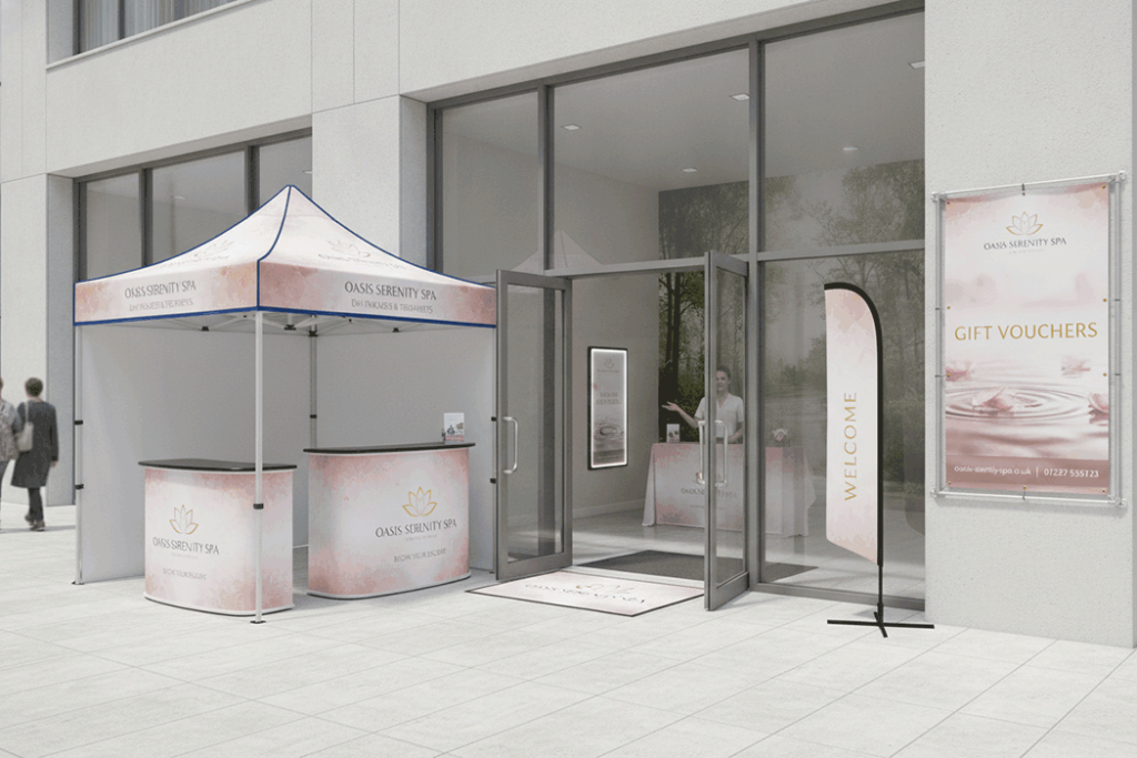 Spa Outdoor Banner Stands