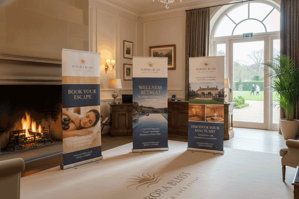 Spa & Wellness Retreat Indoor Banner Stands