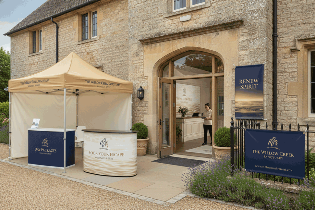 Spa & Wellness Retreat Outdoor Banner Stands