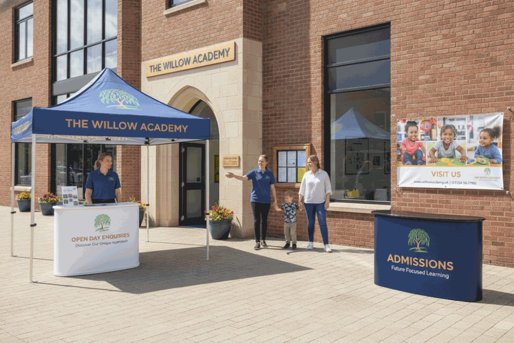 Special School Outdoor Banner Stands