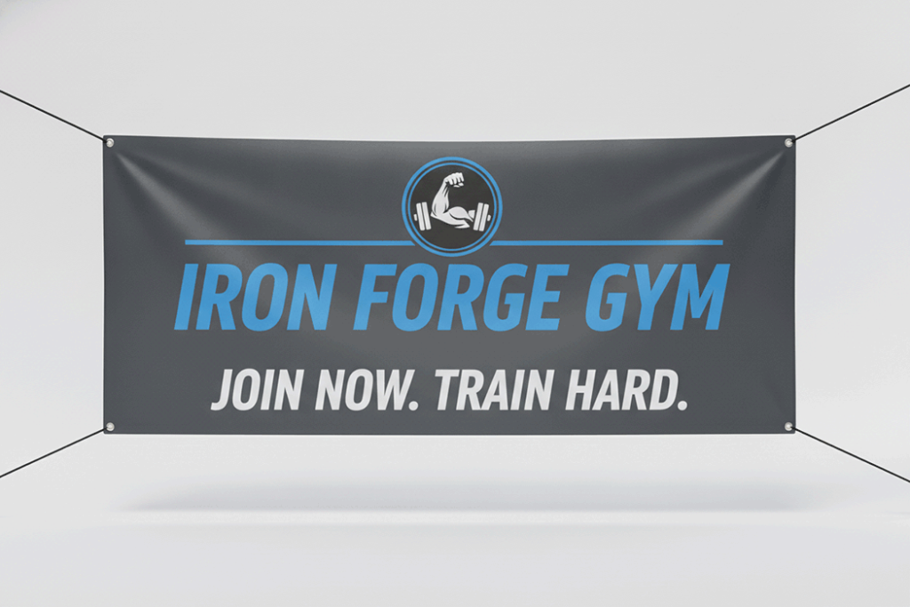 Personal Trainer Fabric Banner Printing