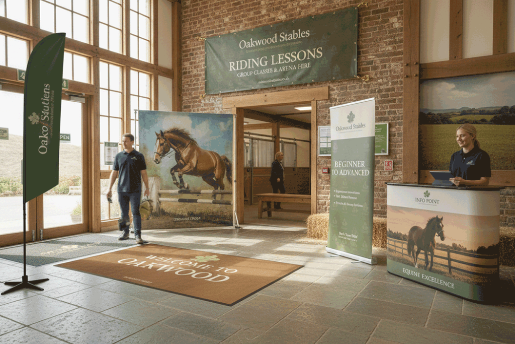Stable Indoor Banner Stands