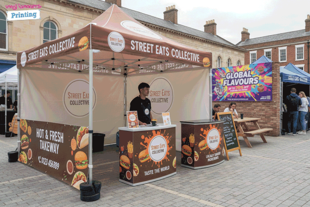 Street Food Stall Outdoor Banner Stands