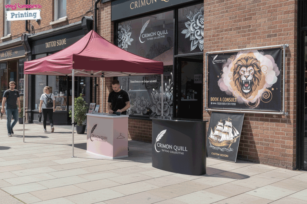 Tattoo Studio Outdoor Banner Stands