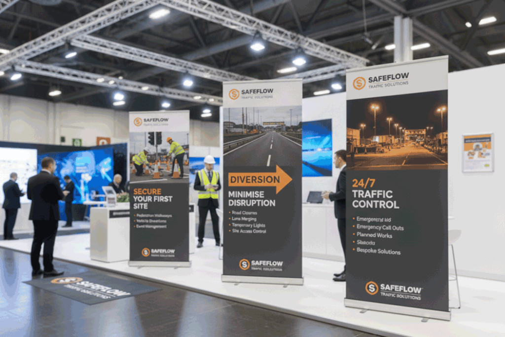 Traffic Management Indoor Banner Stands