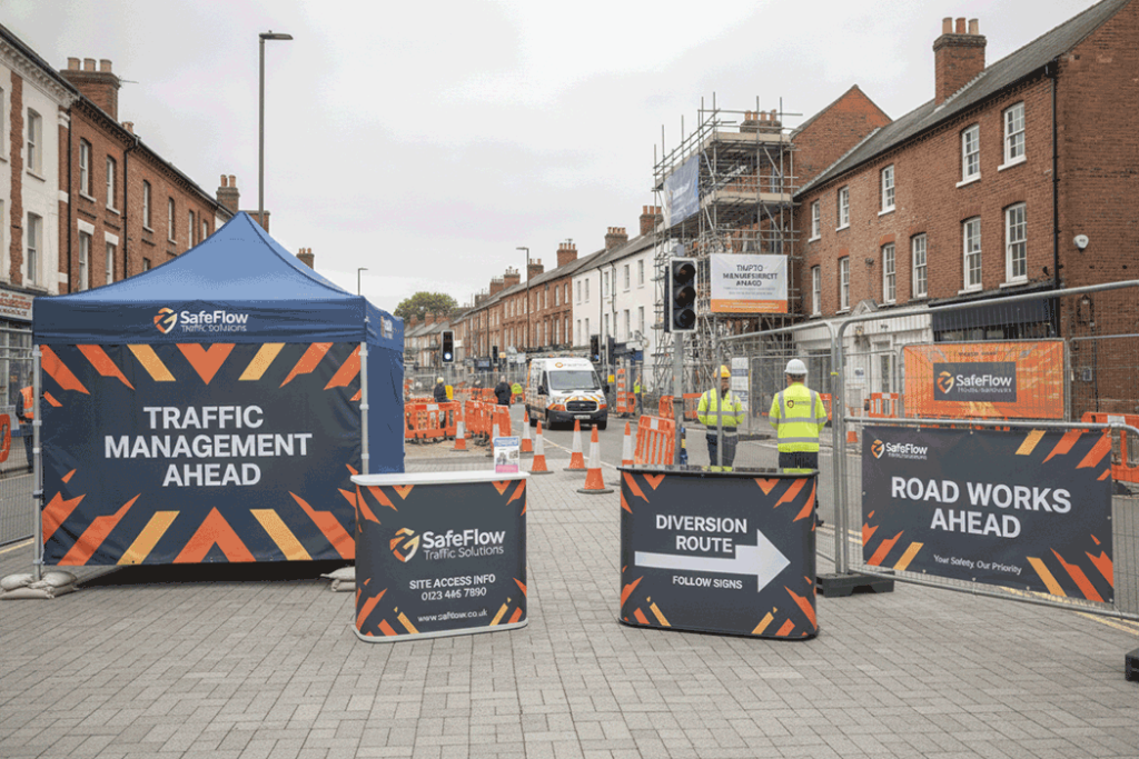Traffic Management Outdoor Banner Stands
