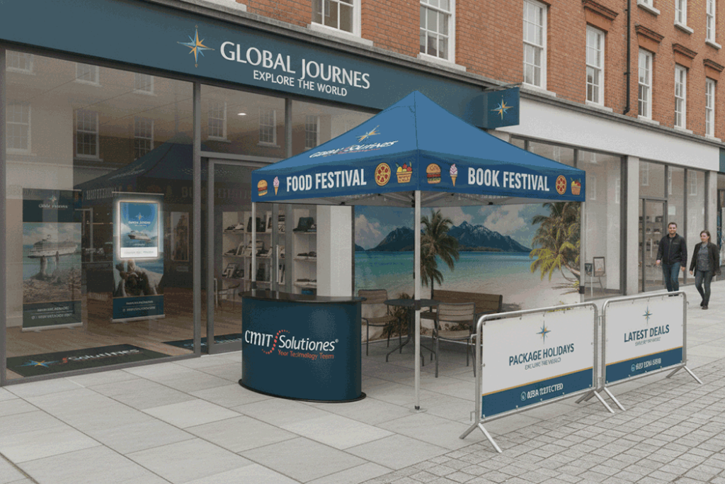 Travel Agency Outdoor Banner Stands