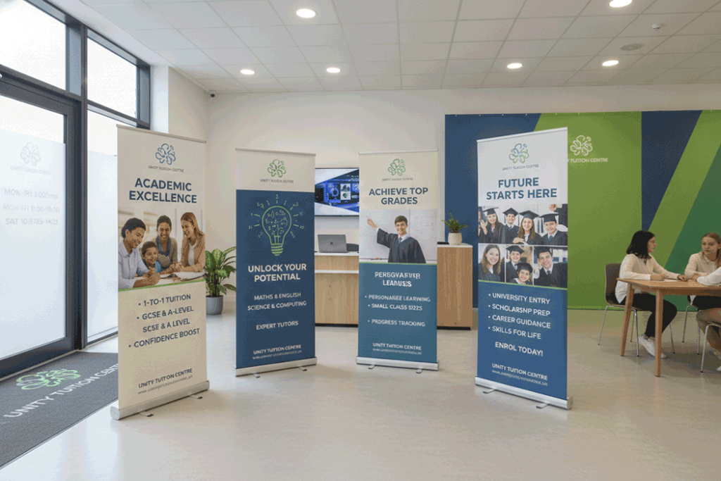 Tuition Centre Indoor Banner Stands