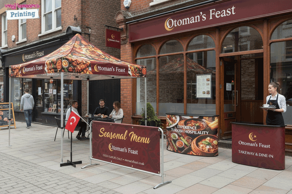 Turkish Restaurant Outdoor Banner Stands