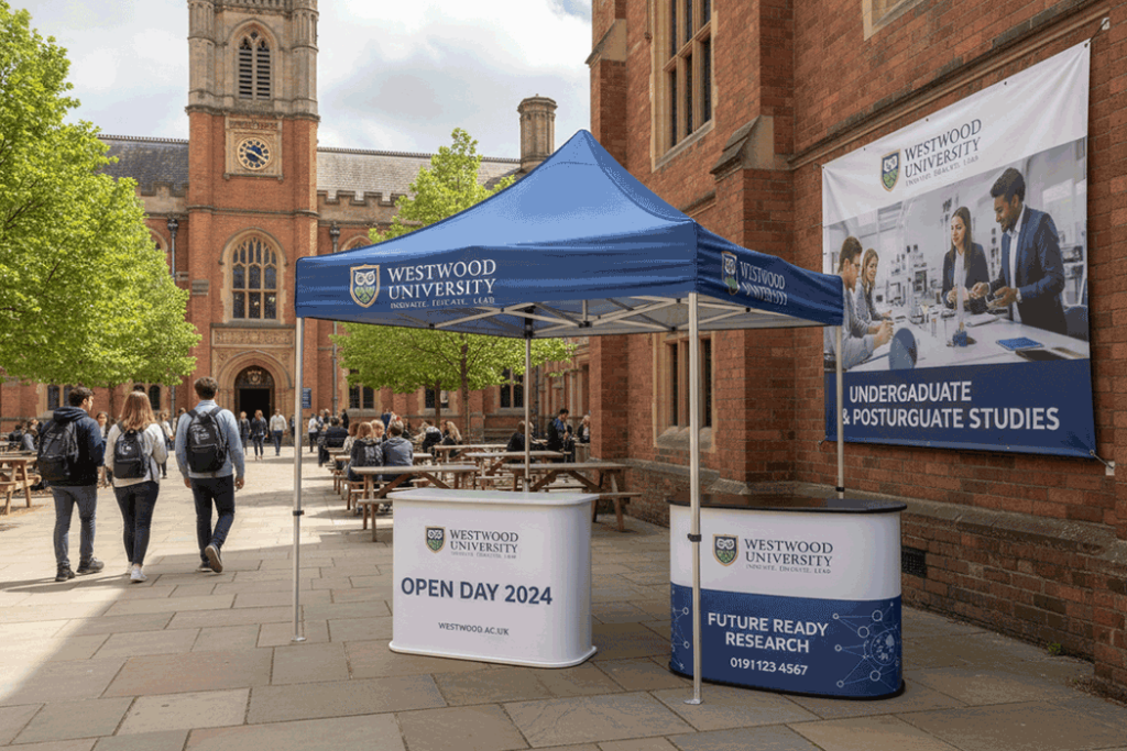 University Outdoor Banner Stands