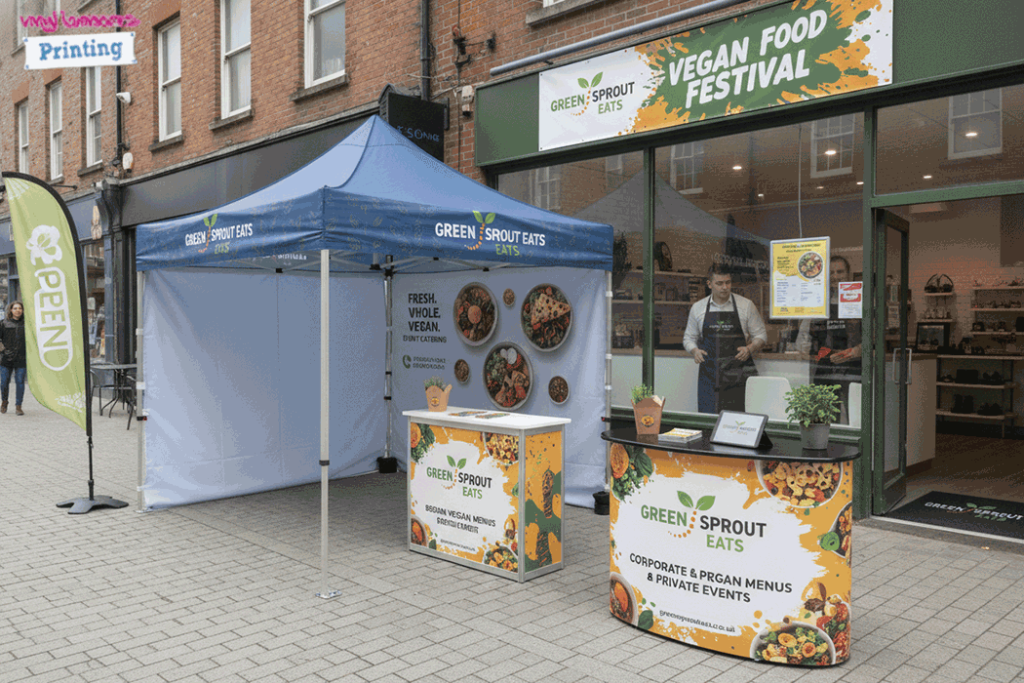 Vegan Catering Outdoor Banner Stands