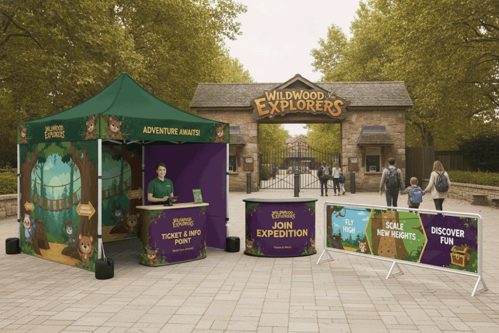 Visitor Attraction Outdoor Banner Stands