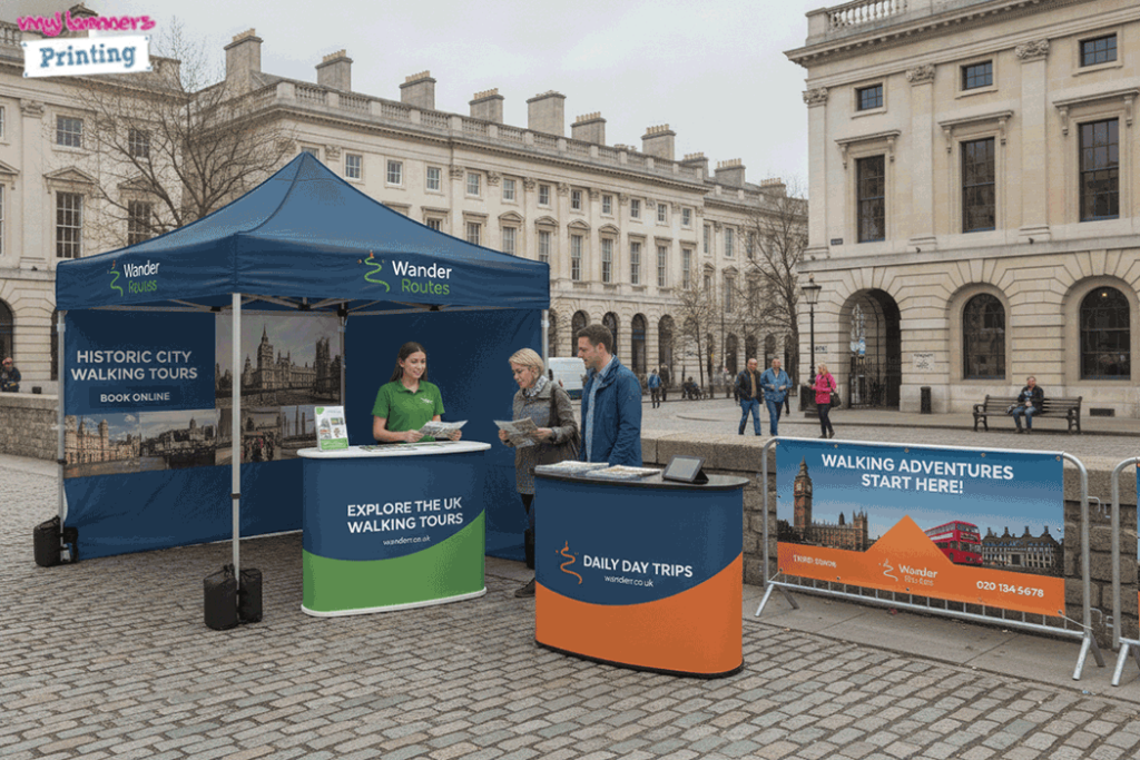 Walking Tour Outdoor Banner Stands