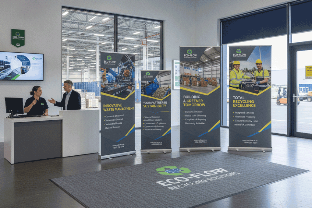 Waste & Recycling Contractor Indoor Banner Stands