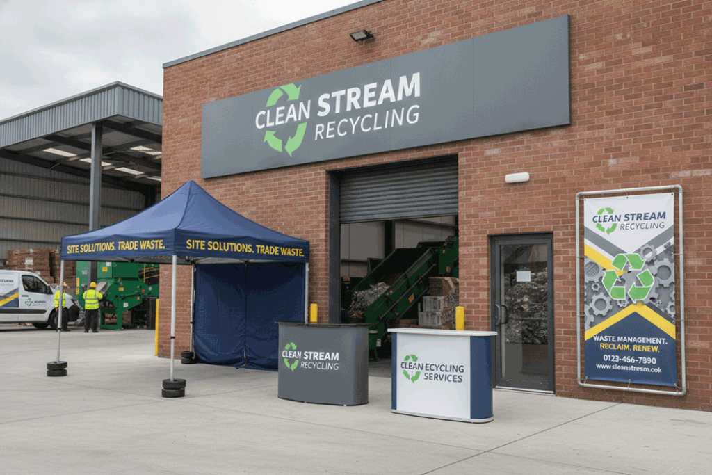 Waste & Recycling Contractor Outdoor Banner Stands