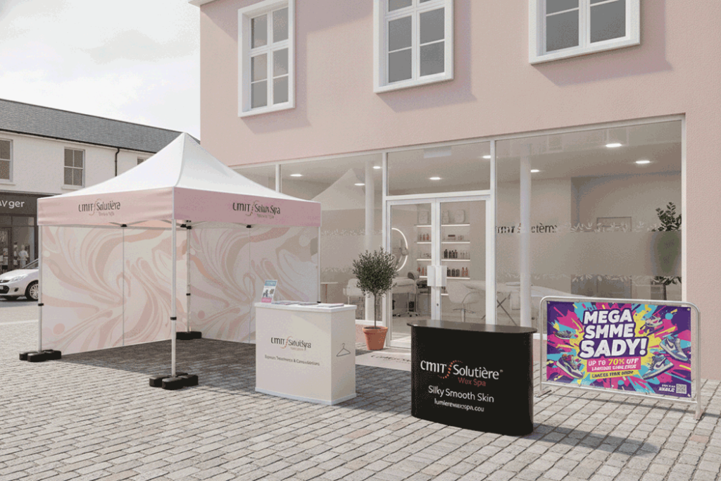 Waxing Salon Outdoor Banner Stands
