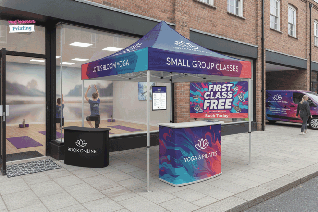 Yoga Studio Outdoor Banner Stands
