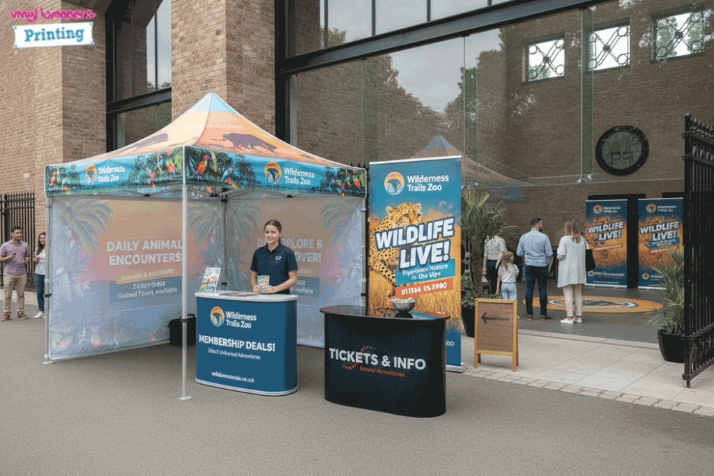 Zoo Outdoor Banner Stands