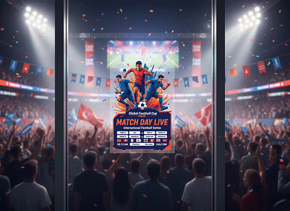 World Cup Match Schedule Clear Window Decals