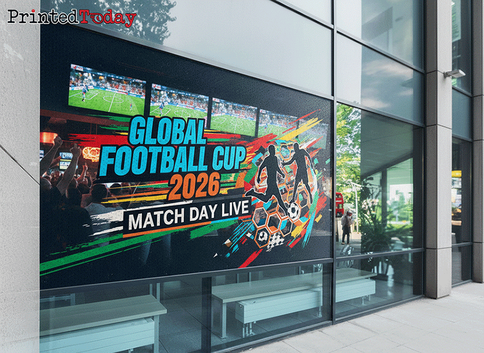 World Cup One Way Vision Window Graphics