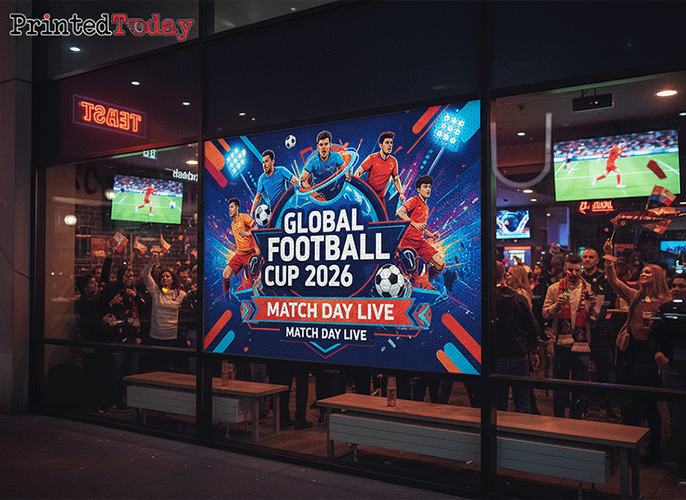 World Cup One Way Vision Window Graphics