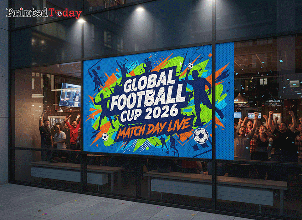 World Cup One Way Vision Window Graphics