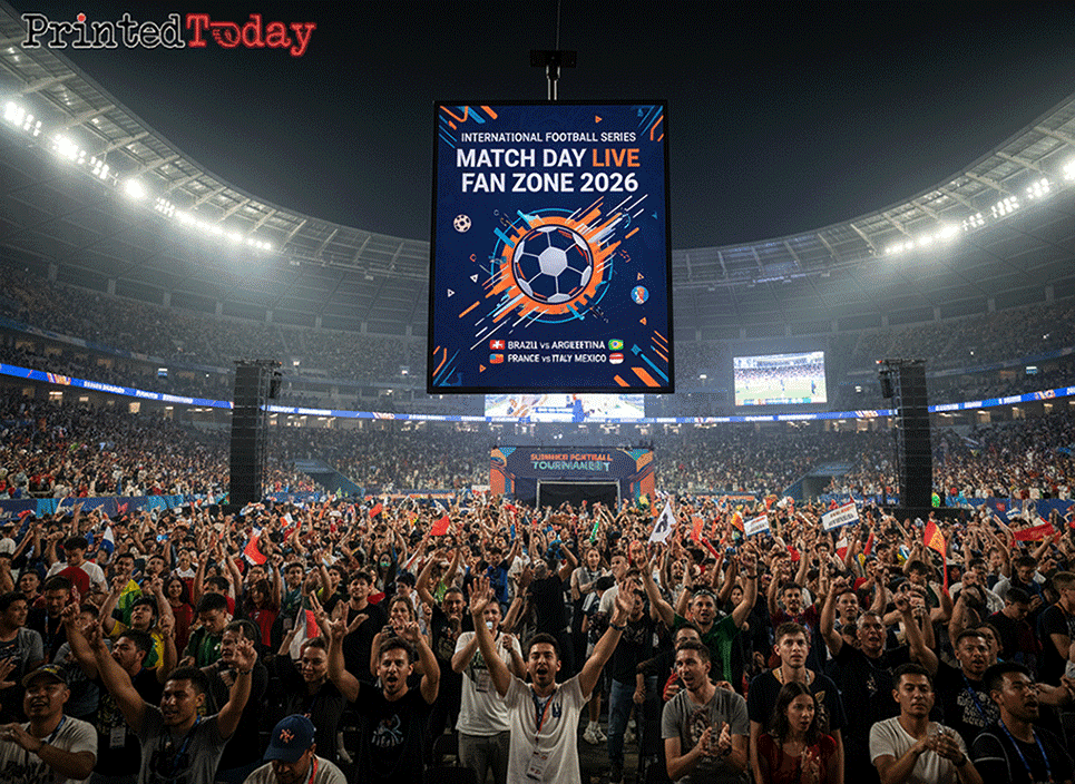 World Cup Printed Hanging Promo LED Boards