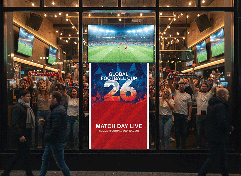 World Cup Printed Shop Window Posters