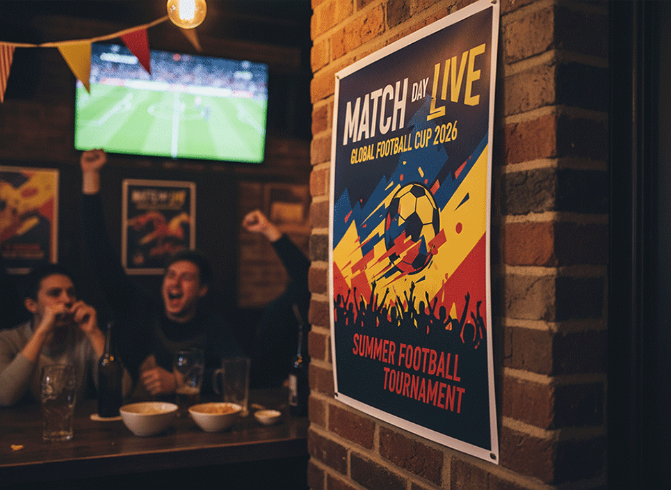 World Cup Printed Shop Window Posters
