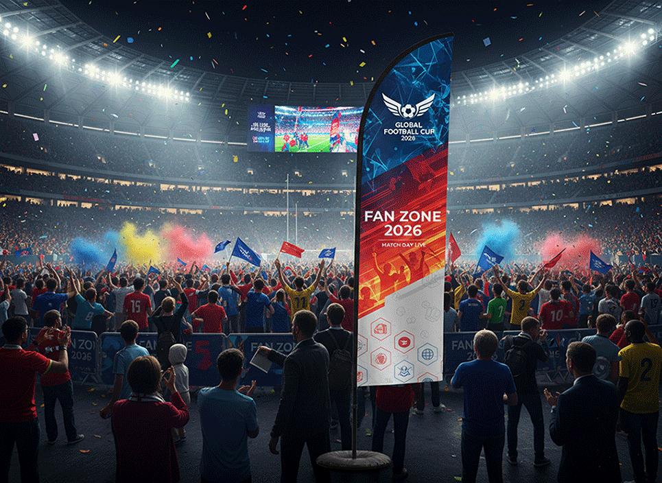World Cup Promotional Shop Flags