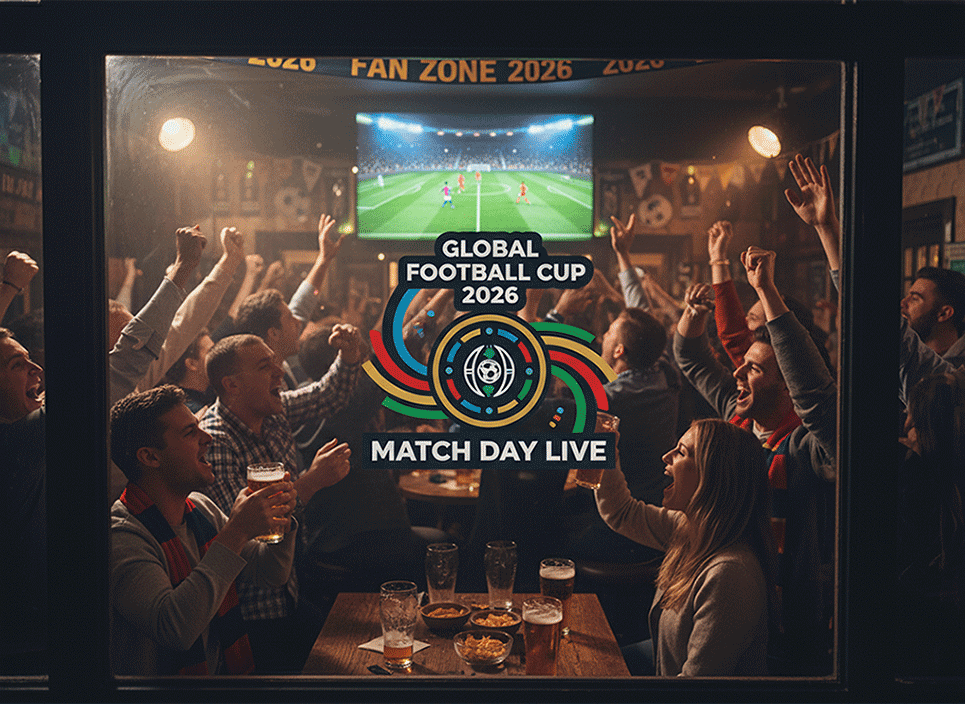 World Cup Shop Clear Window Decals