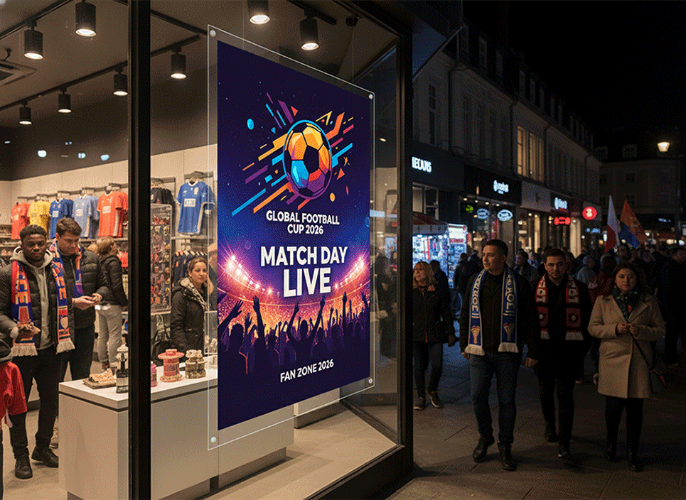 World Cup Shop Clear Window Decals