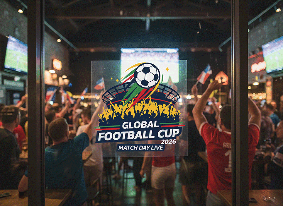 World Cup Supporter Clear Window Decals