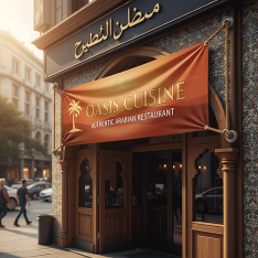 Arabian Restaurant Banner Printing