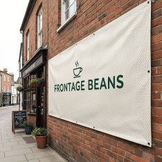 Cafe Frontage Mesh Banners