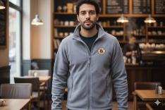 Cafe Personalized Fleece Jackets