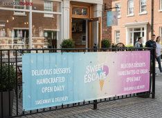 Coffee Shop Outdoor Mesh Banners