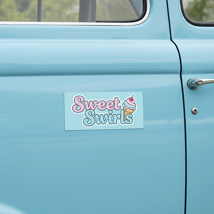 Dessert & Ice Cream Shop Vehicle Magnetic Signs