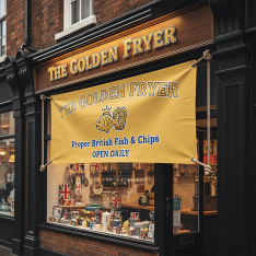 Fish & Chips Banner Printing