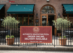 Italian Restaurant Outdoor Mesh Banners