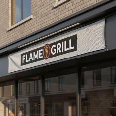 Kebab Restaurant Mesh Banners